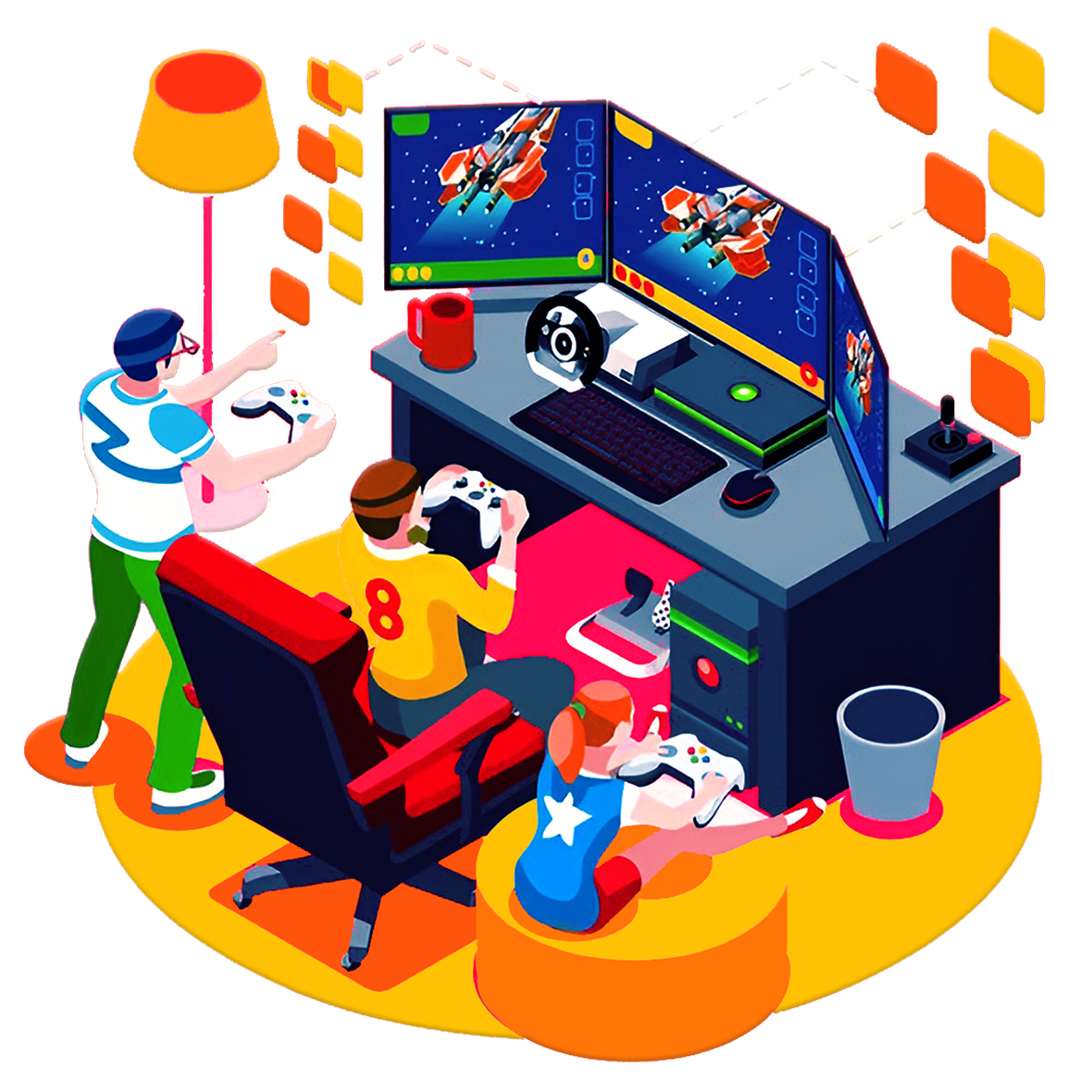 Game art vector - Gaming Art - gaming art